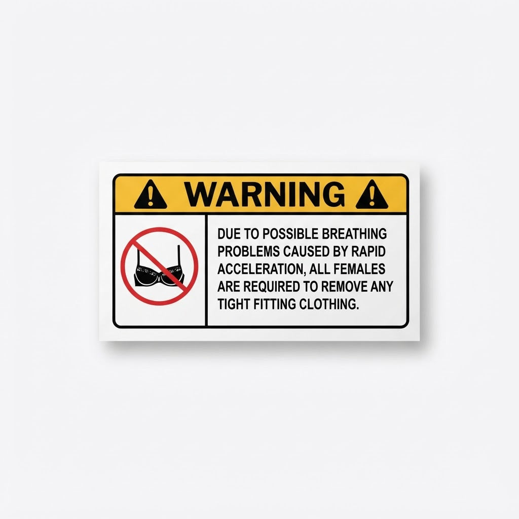 WARNING: Remove Tight Fitting Clothes